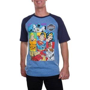 DC Comics Justice League Raglan Tee Shirt
